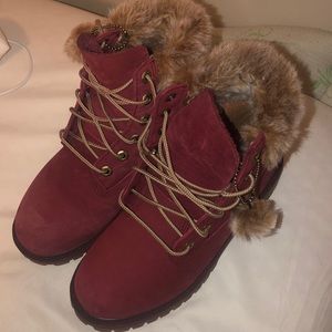 Red fur timberlands